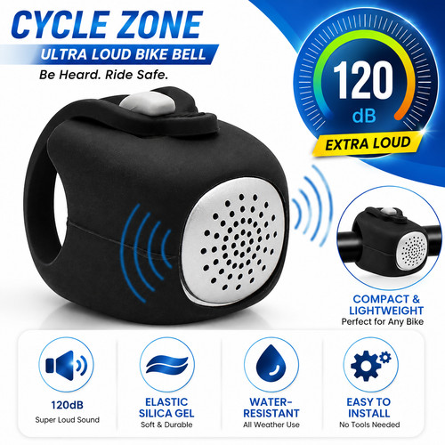 Electric bicycle bell - bicycle, bike