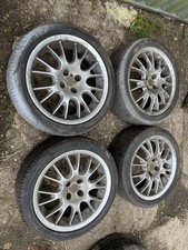 MG 16” Alloy Wheels MGF MGTF 4x100 Multi Spoke Hair Pin Rover Tyres