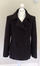 Jigsaw Women’s Navy Pea Coat Size L