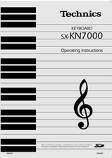 Technics SX-KN7000 Keyboard Owners Instruction Manual Reprint