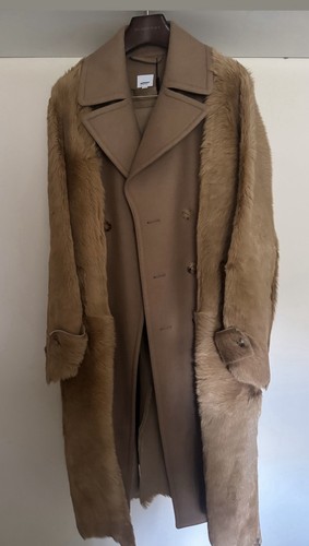 Burberry camel overcoat - camel,