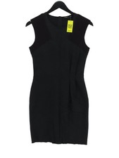 Maje Bodycon Midi Dress S in Black