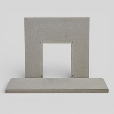 Marble hearth and fire - hearth,