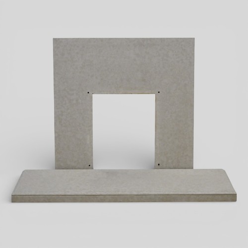 Marble hearth and - hearth, fire