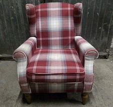 Red And Grey Tartan Fabric
