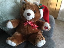 Vintage Xmas  Teddy Bear