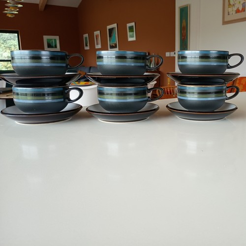 Denby jet stripe cups - cups, and