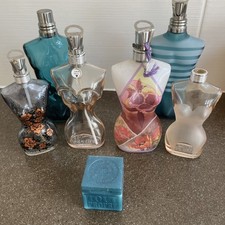 Jean Paul Gaultier Empty Perfume 6 Bottles Male & female Plus Sample Aftershave