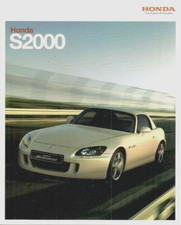 Honda S2000 2007-08 UK Market Sales Brochure Roadster GT