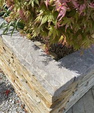 Copings: Tumbled Style Natural Galaxy Sandstone 600x150mm Wall Coping; Delivered