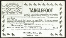 Tanglefoot Fly Poison blotter