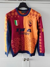 ROMA TOTTI XMAS JUMPER - CLASSIC FOOTBALL SHIRTS - L - ITALY