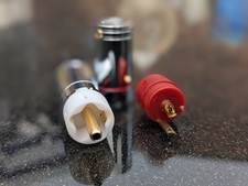 RCA plugs, low mass - gold plated. Set of four.