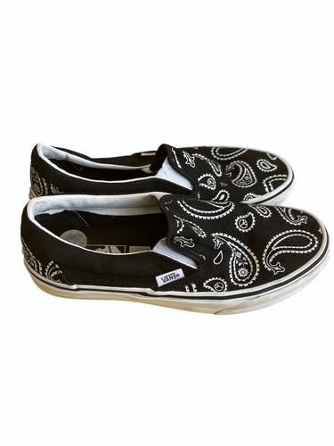 Vans black white paisley - vans,