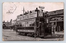 England: Electric Tram & Tube Station, London. Posted 1910.