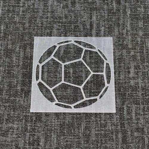Football stencil reusable - stencil,
