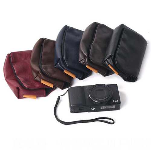 Soft leather camera case bag - leather,