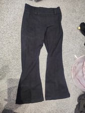 Flare Low Rise Black Stretch