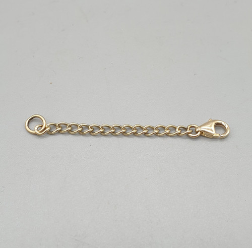 Gold safety chain extender - 9k,