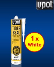 UPOL Tiger Seal White 310ml PU Adhesive Sealant Car Body Panel Bond Paintable