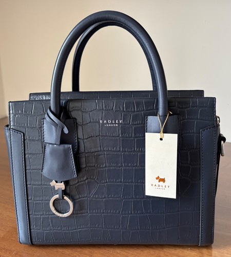 Radley navy leather - , grab