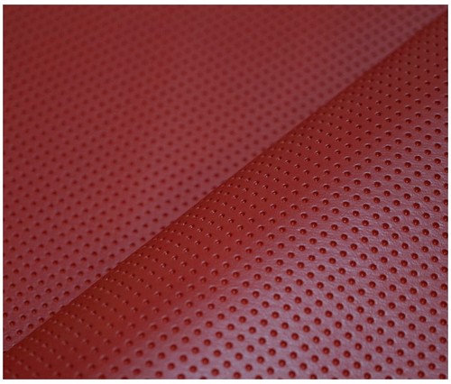 Dark red semi - semi, perforated