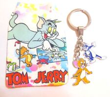 Tom & Jerry Cat & Mouse Novelty Key Ring with soft pouch to keep it in