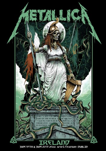 Metallica 2026 tour poster - tour,