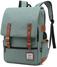 Green vintage backpack - vintage,
