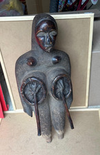 RARE VINTAGE Fang/Punu Anthropomorphic Blacksmith Bellows (25" Long)