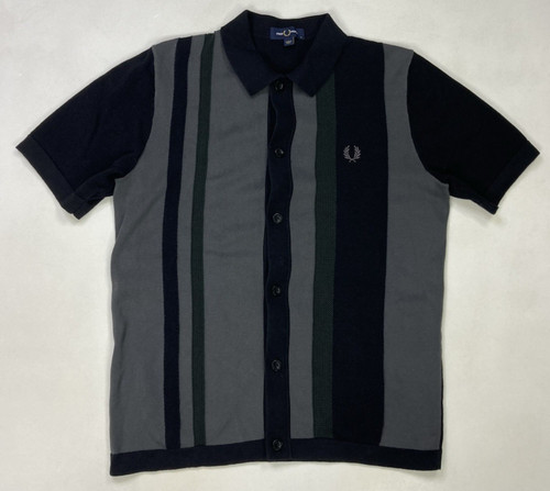 Fred perry striped knit button - fred,