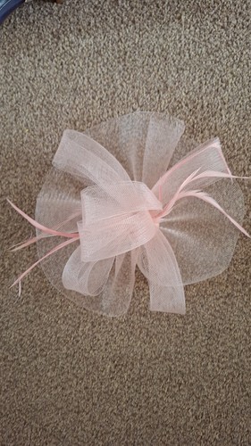 Blush pink fascinator - blush,