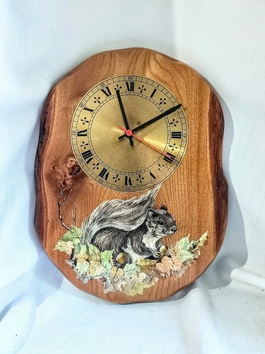 Vintage 70s clock wall hanging - 70s,