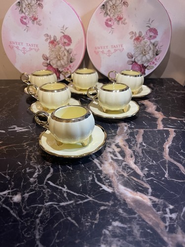 Set six cream and - of,