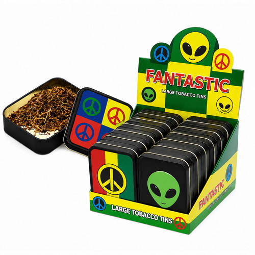 Large metal tobacco - tobacco, tin