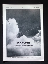 Original 1953 Advert Marconi Airborne Radio Systems Technology