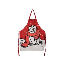 SIMON'S CAT CHRISTMAS APRON, RED, KITTEN