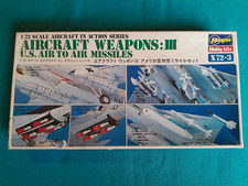 VINTAGE HASEGAWA AIRCRAFT WEAPONS III AIR TO AIR MISSILES 1/72 SCALE