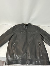 Guess Mens Faux Leather Moto