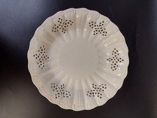 Royal Creamware Pierced Fruit Bowl 9" Fine China White Trinket Bowl Est 1760