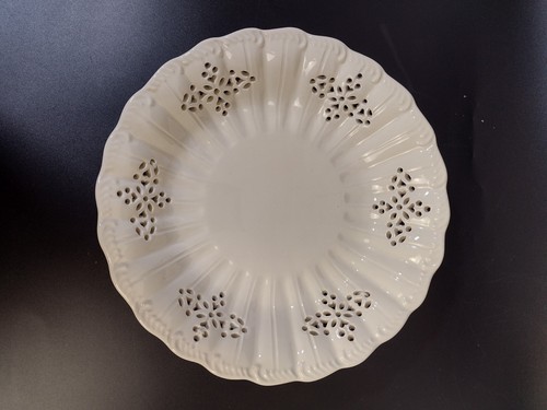 Royal creamware pierced fruit - pierced,