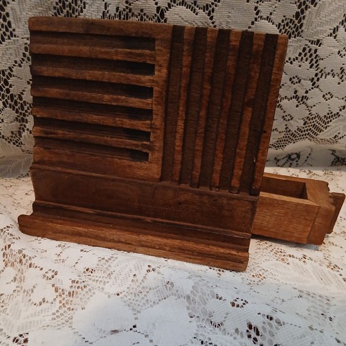 Vintage hand carved - carved, wooden