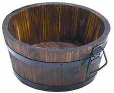 Burnt Wood Half Whiskey Barrel