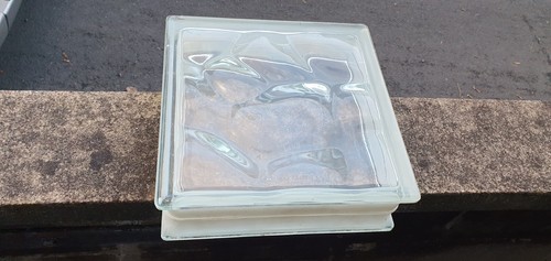 Reclaimed glass block - glass,