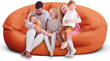Giant 7Ft Orange Bean Bag