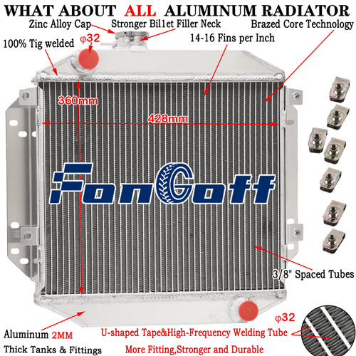 Row radiator for ford escort - for,