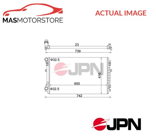 Engine cooling radiator - cooling, jpn