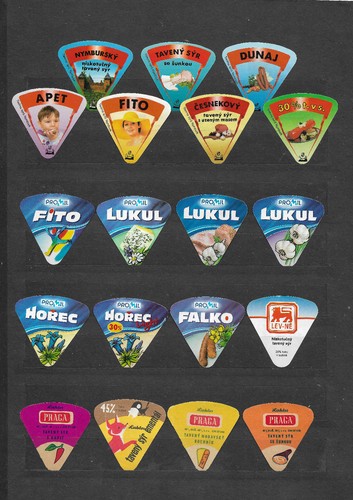 Old czech cheese labels - czech,