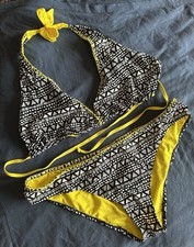 Black & White & Yellow Bikini