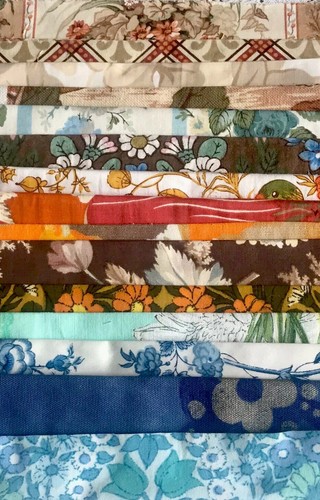 100g vintage cotton fabric - 100g,